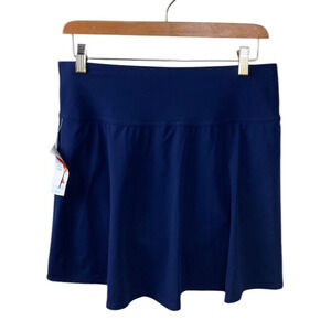 L.L.Bean NEW Shaping Swimwear Swim Skirt Navy Blue Size 14 Modest